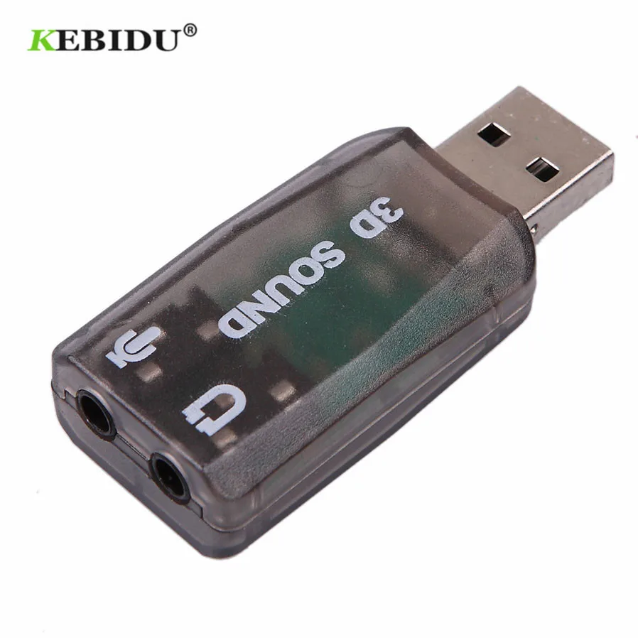 KEBIDU Внешний usb до 3,5 мм Микрофон Разъем для наушников стерео гарнитура 3d Звуковая карта аудио адаптер динамик Интерфейс для ноутбука