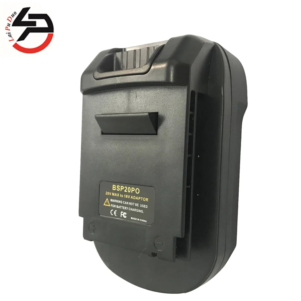 BSP20PO For Black&ampDecker Stanley 20V Lithium Battery for Porter Cable 18V Power Tool PC18B PC18BLX PCC680L Adapter |