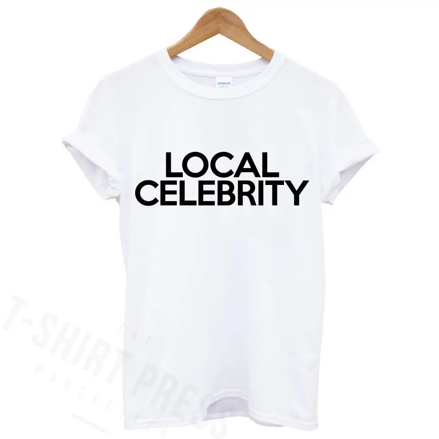 Мужская футболка с принтом местных знаменитостей надписью SWAG хипстерская белая