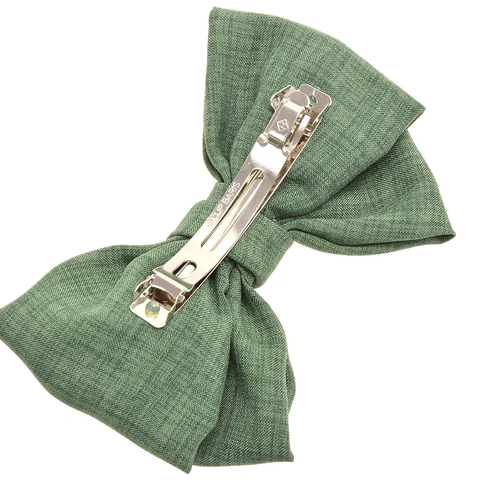 

1PC Fashion Bow-knot Design Hair Clips Barrettes Cotton Cloth Metal Hairpin Headwear Women Girls Hair Styling Accessories Clamp