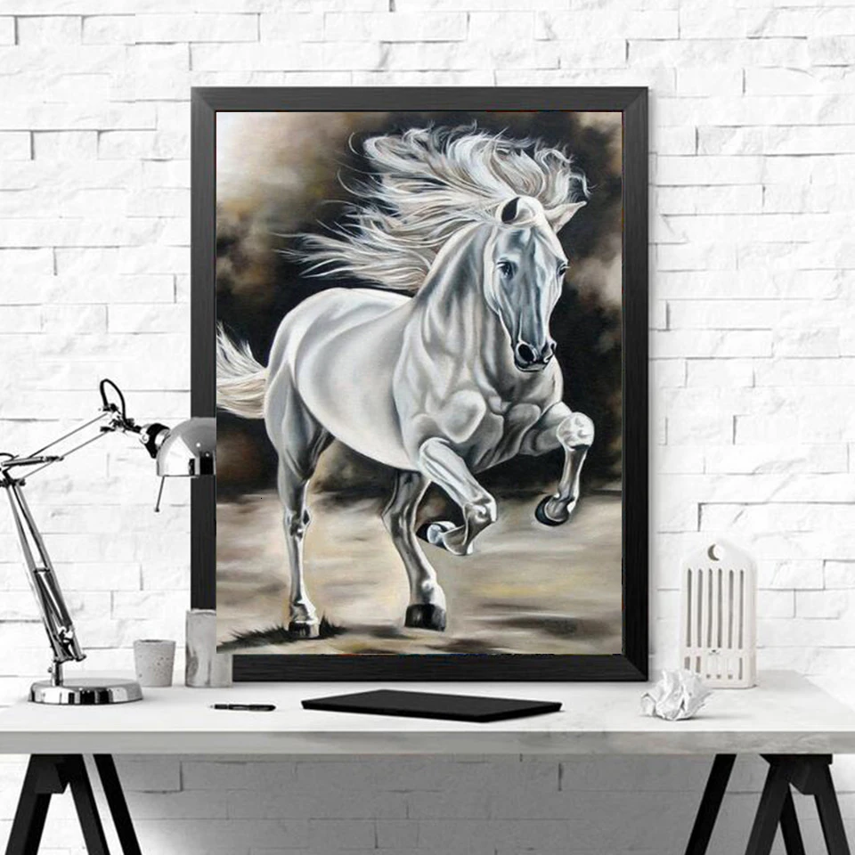 Evershine Diamond Painting Horse Cross Stitch 5D DIY Embroidery Animals Full Square Rhinestone Mosaic Set Home Decoration | Дом и сад