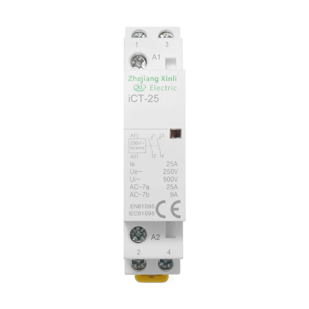 220V 50/60HZ Din rail бытовой AC Контактор В соответствии с стандартом 16A Американская