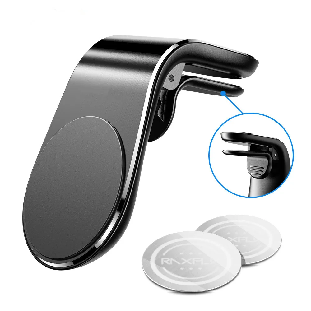 Universal Magnetic Car Phone Holder L Shape Air Vent Mount Stand in GPS Mobile For iPhone X Samsung S9 Xiaomi | Мобильные телефоны