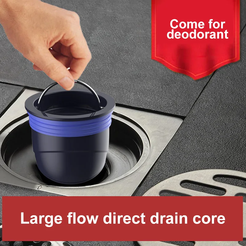 

Water Drain Filter Floor Strainer Plug Large Displacement Kitchen Bathroom Trap Siphon Sink Anti Odor Pest Prevention Deodorant