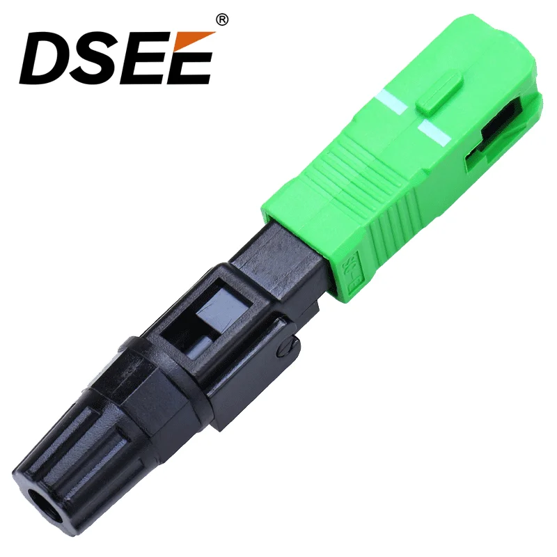 100 шт. FTTH SC APC Одномодовый волоконно оптический Быстрый разъем