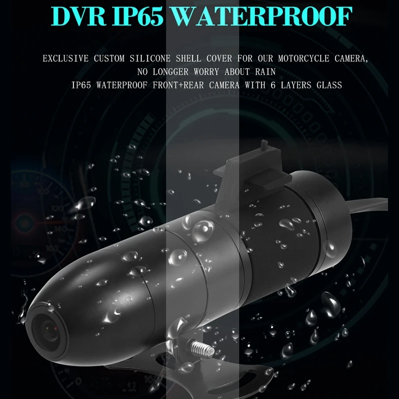 Видеорегистратор для мотоцикла с Wi-Fi видеорегистратор Full HD 720P широкоугольным