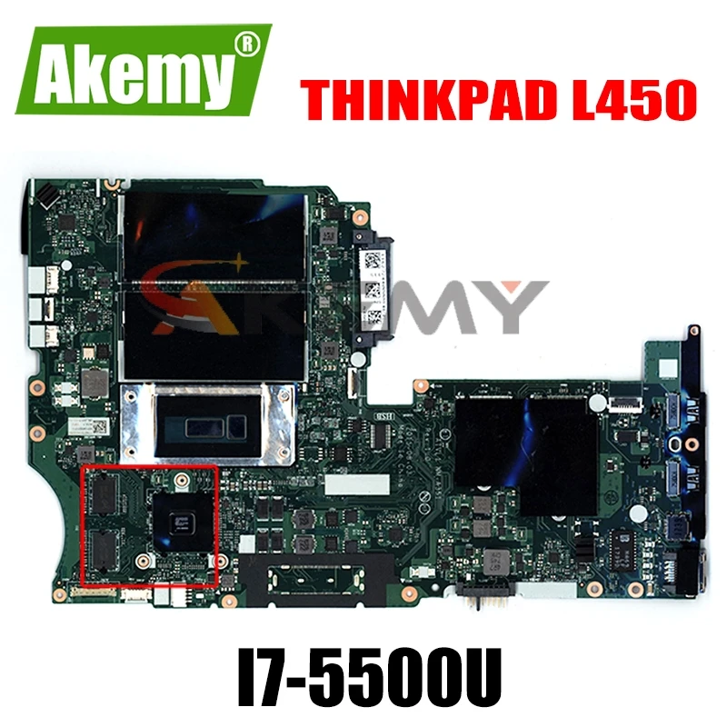 

Материнская плата для ноутбука LENOVO Thinkpad L450 I7-5500U материнская плата 00HT693 AIVL1 NM-A351 216-0856030