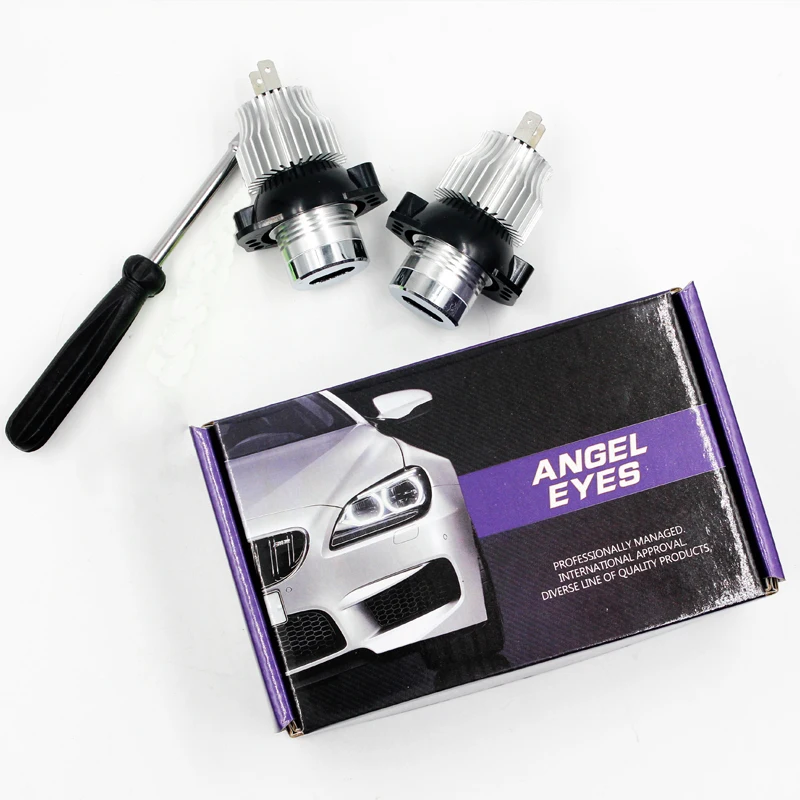

Галогенные кольца Angel Eyes, лампочка 12 Вт для BMW E90 E91 3 Series 325i 328i 335i 2006-2008, галогенная лампа, белая, Прямая поставка