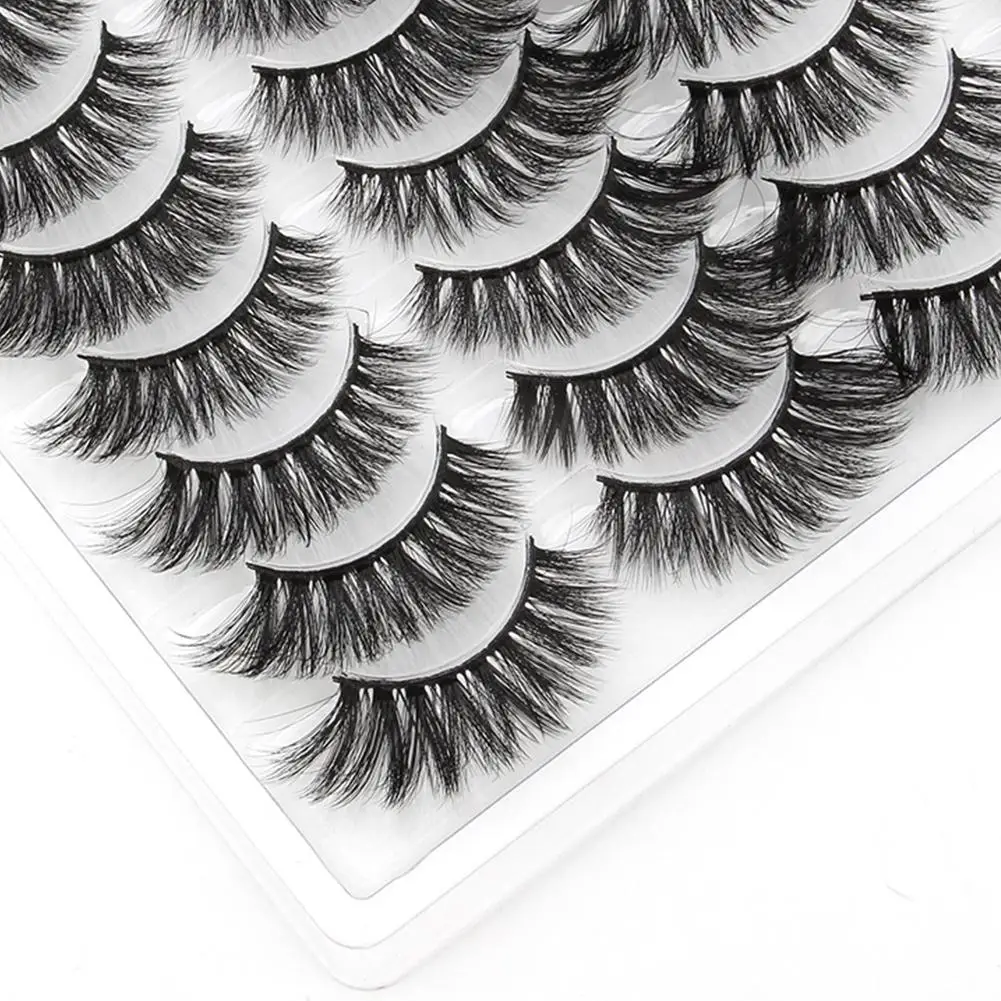 

16 Pairs Dramatic 3D Mink Lashes Natural False Eyelashes Thick Soft Mink Eyelashes Makeup Fake Lashes Reusable Cilios