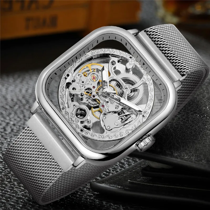 FORSINING мужские наручные часы автоматические механические военные армейские