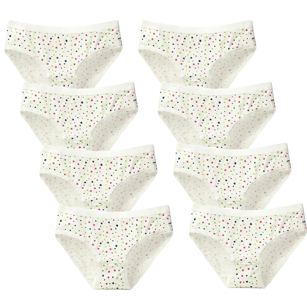NK26-8pcs-15 8 шт./лот, женские хлопковые трусы, нижнее белье, сексуальные трусики с принтом, дышащие женские трусы, женское нижнее белье размера плюс 3XL - Цвет: NK26-8pcs-15