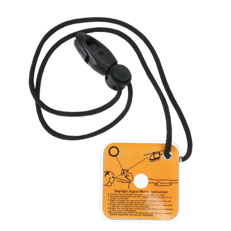 

Практичное уличное аварийное отражающее сигнальное зеркало со свистком для выживания