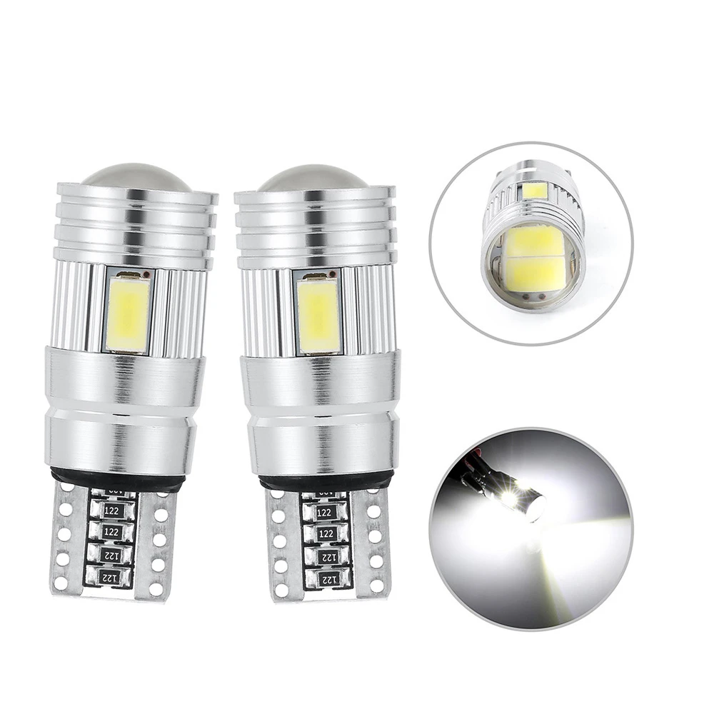 2 шт. светодиодный автомобиль лампы T10 W5W 194 5630 6 SMD HID CANBUS ERROR FREE автомобиля
