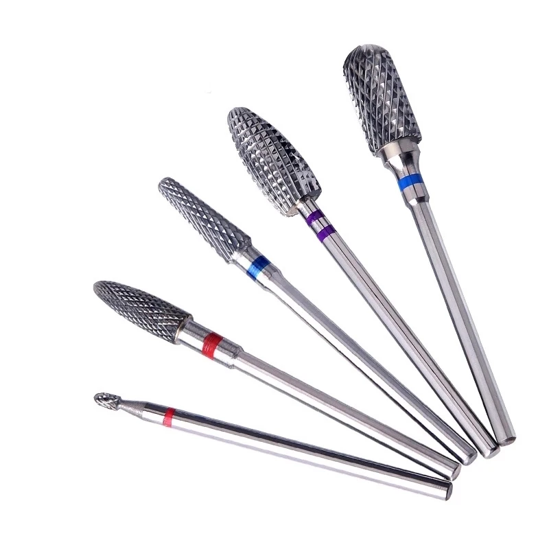 

Tungsten Carbide Nail Drill Bits Milling Cutter For Removing Gel Varnish Nail Files For Manicure Machine Nail Accessories Tools