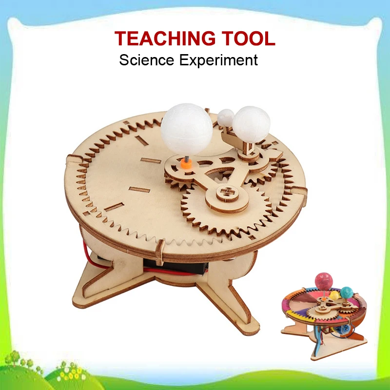Детский деревянный пазл STEM игрушка сделай сам в научном стиле с изображением