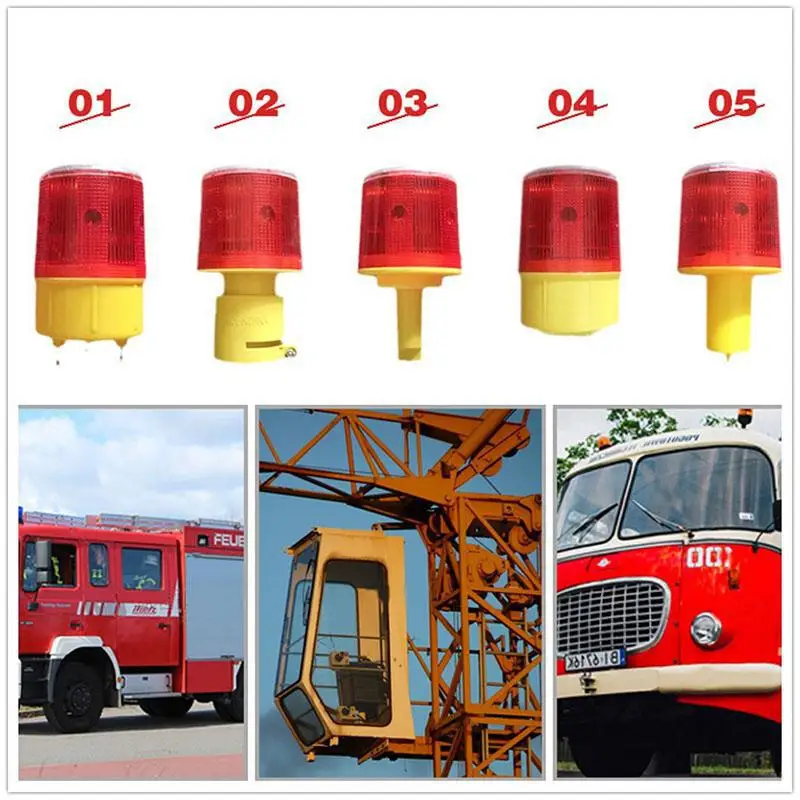 

LED Solar Power Warning Light Flashing Construction Safety Road Barricade Traffic Automatic Vehicle Signal Beacon Lamp