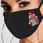 Рождественская блестящая маска Стразы для женщин многоразовая моющаяся дышащая уличная маска для лица с ушными петлями бандажные маски