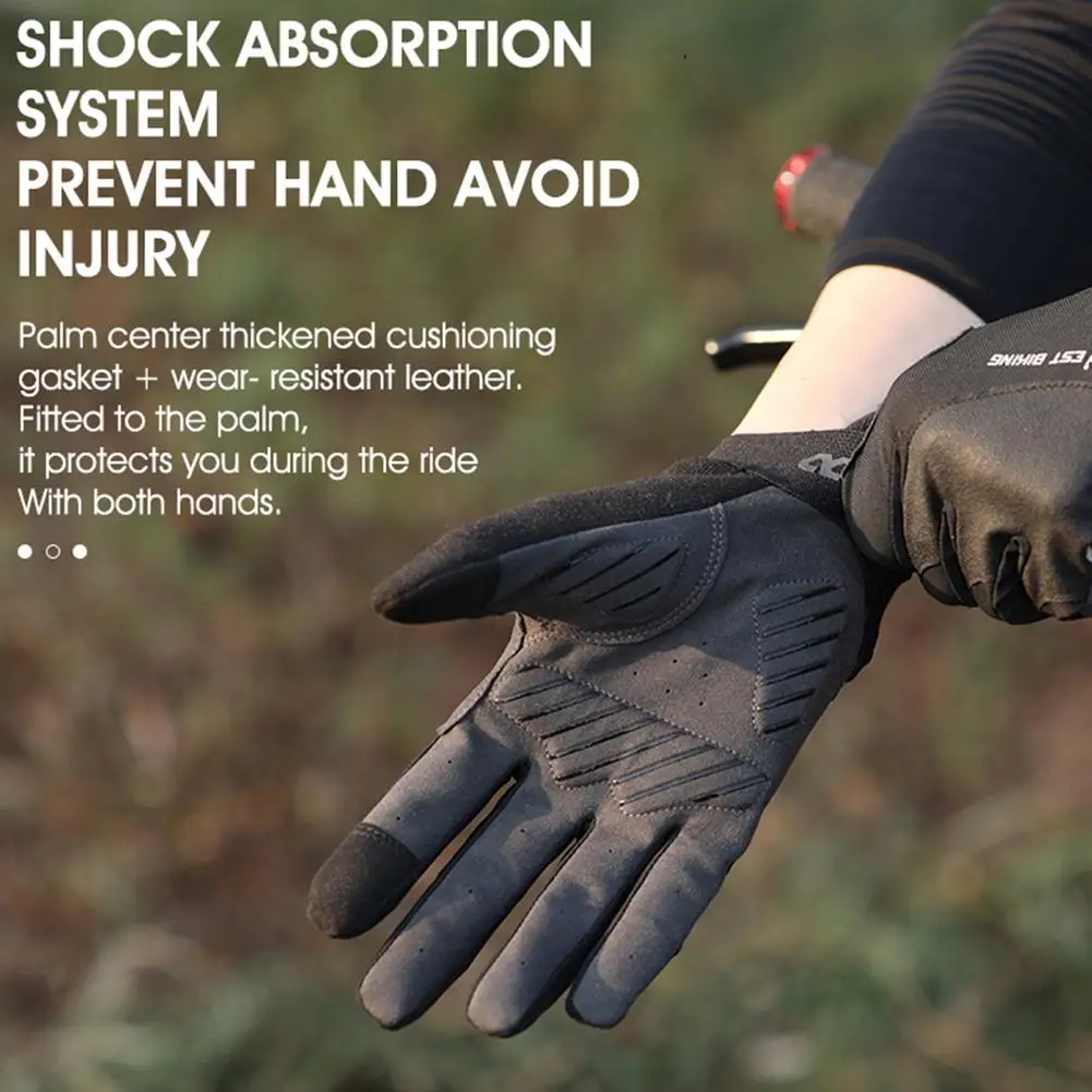 

Unisex Touchscreen Cycling Bicycle Bike Ski Outdoor Camping Hiking Motorcycle Gloves Sports Full Finger Waterproof
