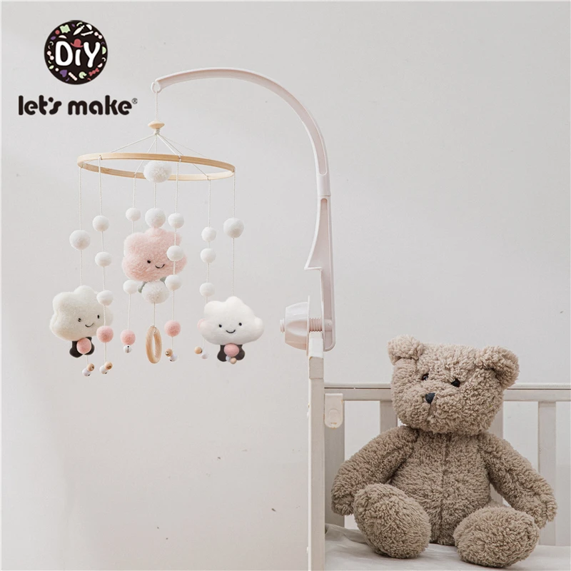 Let's Make детская деревянная погремушка 5 шт. 4-6 месяцев обучающее кольцо капок