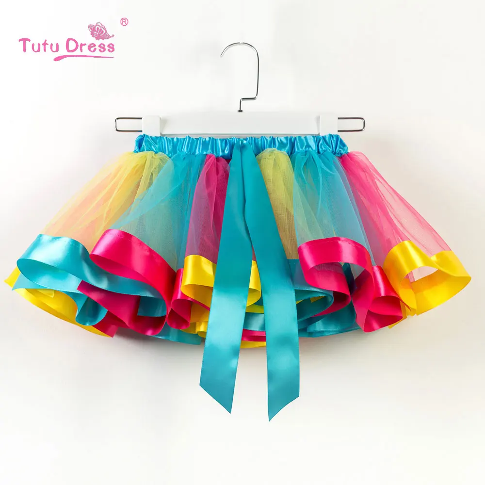 Детская юбка мини для девочек|girls rainbow tutu|rainbow tutu skirtsrainbow |