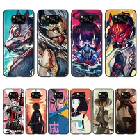Anime girl samurai For Xiaomi POCO NFC Pro Pro Play Mix lite Phone Case