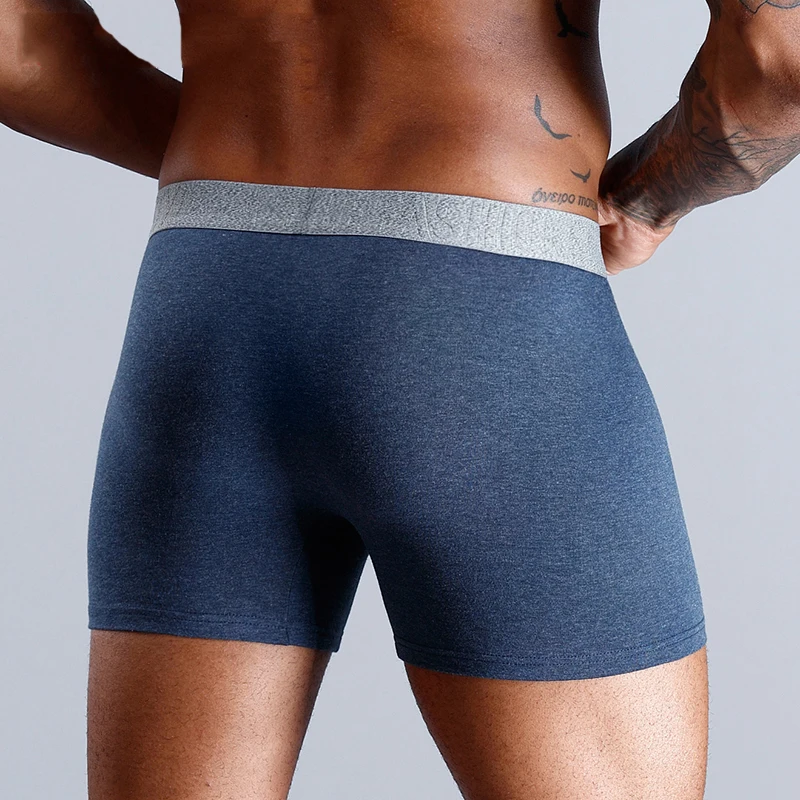 Трусы-боксеры мужские Бесшовные из дышащего хлопка с принтом | Мужская одежда