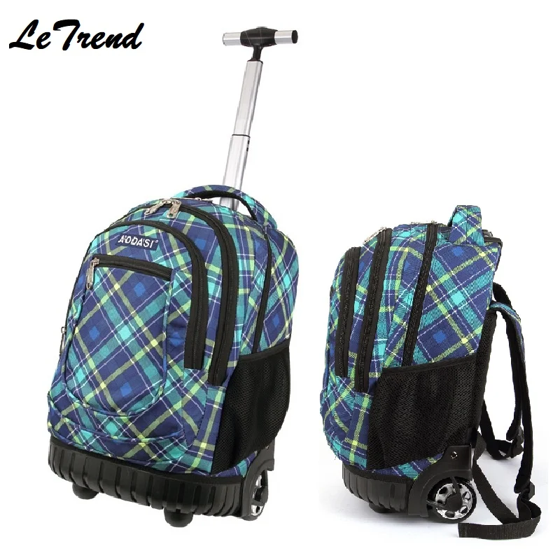 Рюкзак на колесиках LeTrend водонепроницаемый рюкзак многофункциональная Дорожная