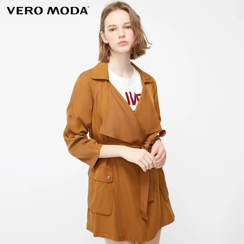 

Vero Moda женский весенне-летний Тренч с лацканами пальто | 319117503