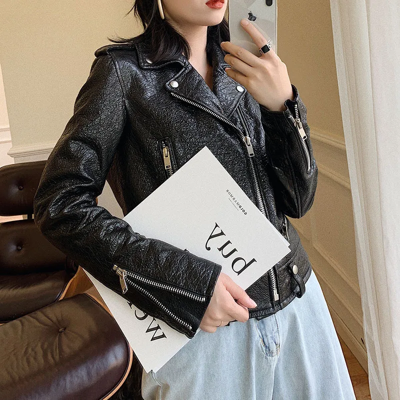 Куртка женская демисезонная из натуральной овечьей кожи 100%|Кожаные куртки| |