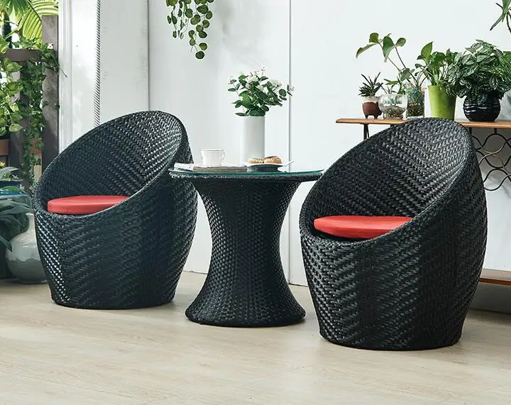 Маленький стол и стул для балкона чайный комбинированный уличный двора