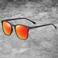 classic square sunglasses man polarized mirror fishing driving shades women old school sun glasses with free box