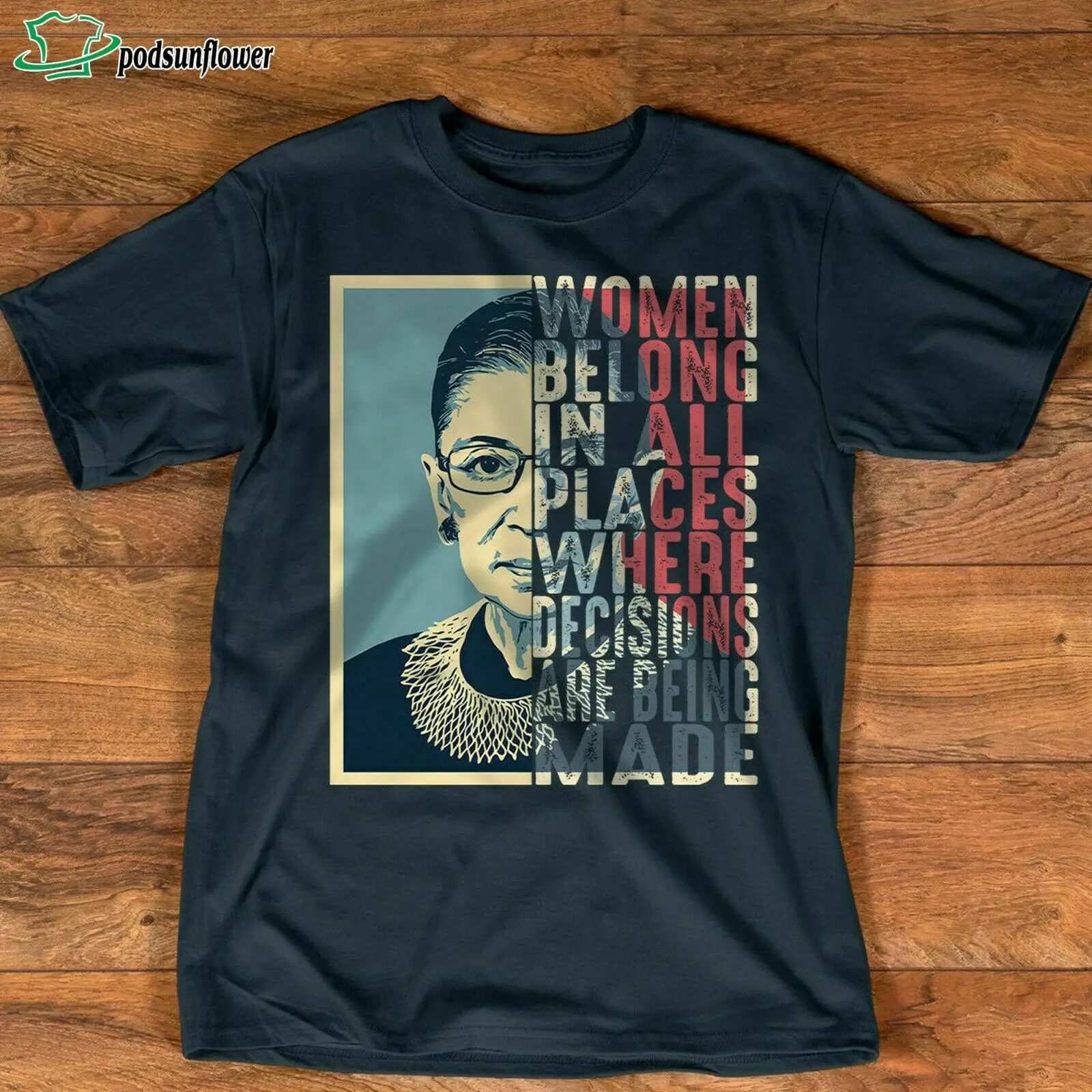 

Notorious RBG Ruth Bader Ginsburg Women Belong In All Places unisex shirt