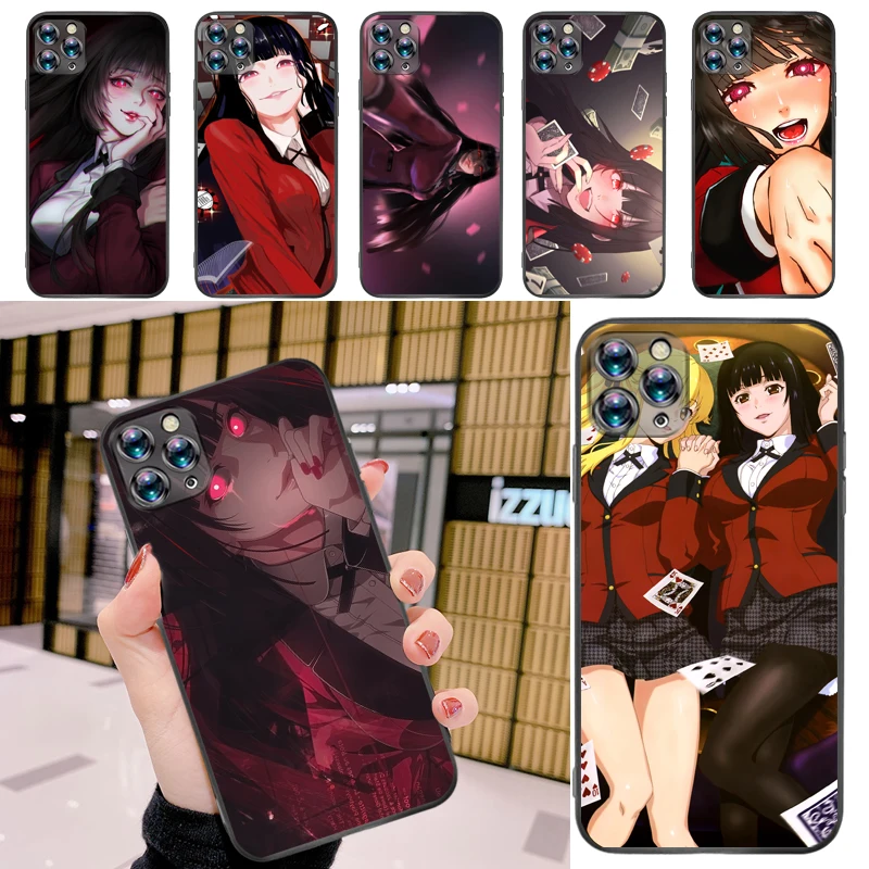 

Anime Kakegurui Jabami Yumeko Saotome Meari Painting Phone Case For iPhone 11 Pro MAX Back Cover Cases Carcasa Soft TPU Coque