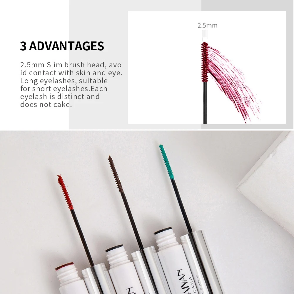 New 12 Colors Colorful Charming Lash Mascara Professional Volume Curled Lashes Extend Eye Makeup Thick Cosmetic |