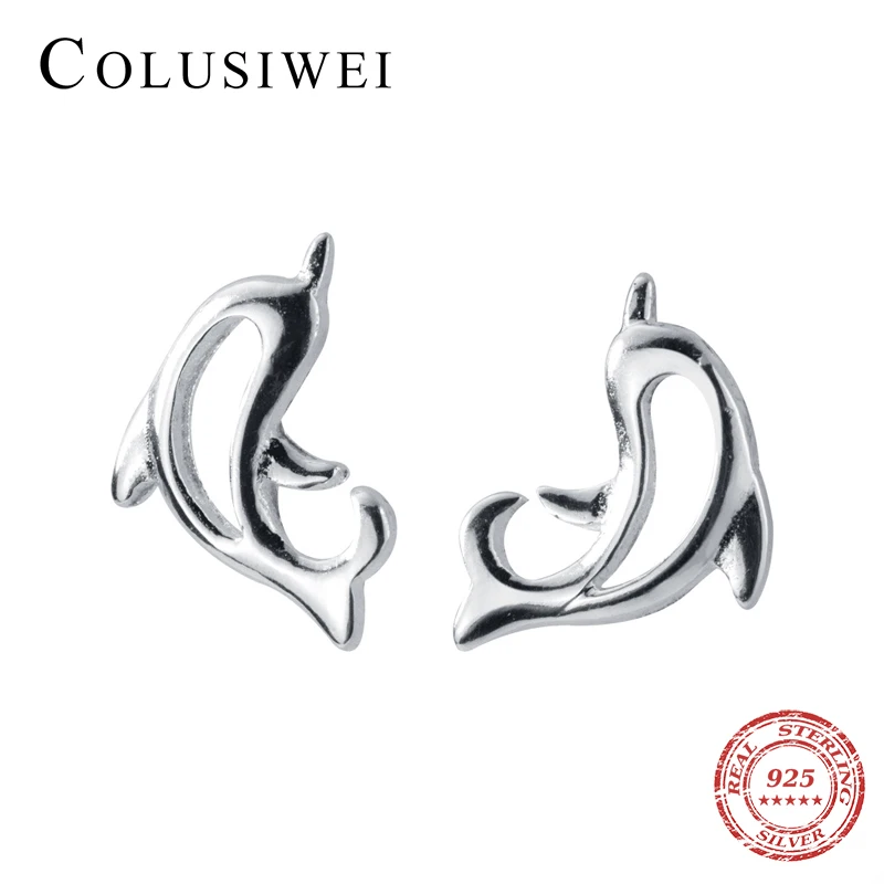 Colusiwei минималистский дизайн Аутентичные 925 стерлингового серебра с симпатичным