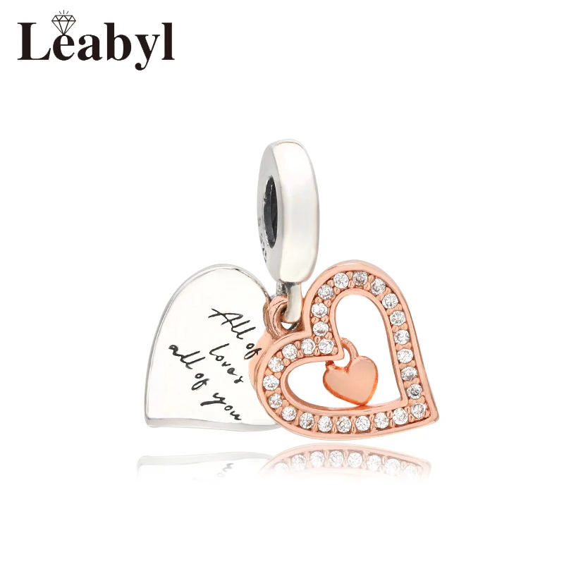 Новое поступление романтическая подвеска Leabyl в форме сердца цвета розового