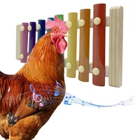 multiple chicken xylophone toy 8 keys funny chicken pecking toy suitable for hen chicken coop large birds parrots