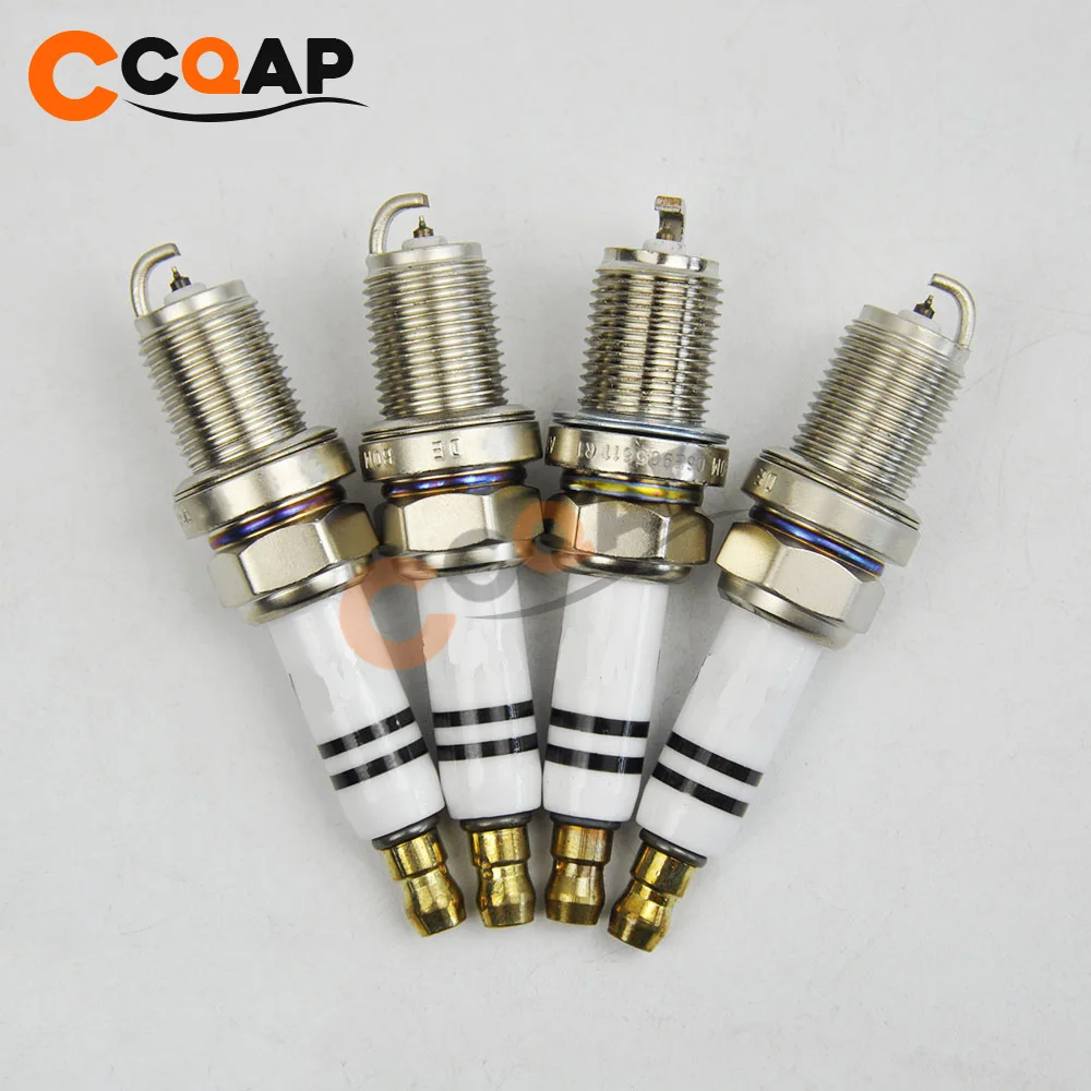 4 шт. иридиевая Свеча зажигания 06H905611 F7KPP332U для A3 A4 A6 Q3 Allroad 2.0L 06H 905 611|Свечи и