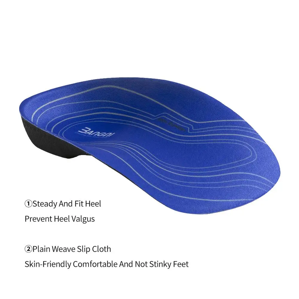 3ANGNI пятки Боль подошвенный фасциит 3/4 обувь стельки Плоскостопие ортопедические