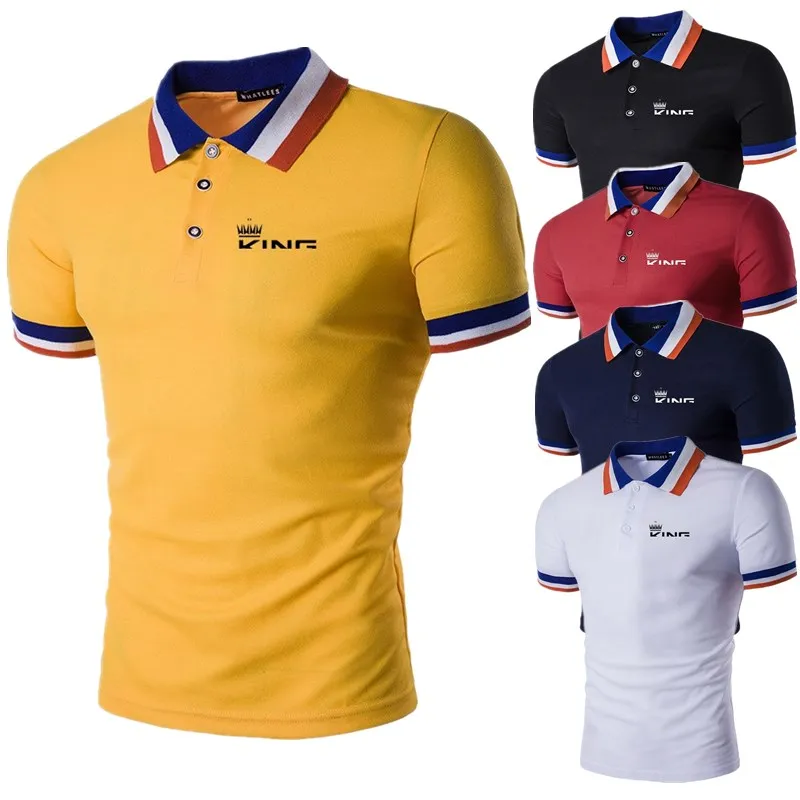 

2022 spring and summer new men's fashion casual short-sleeved polo shirt