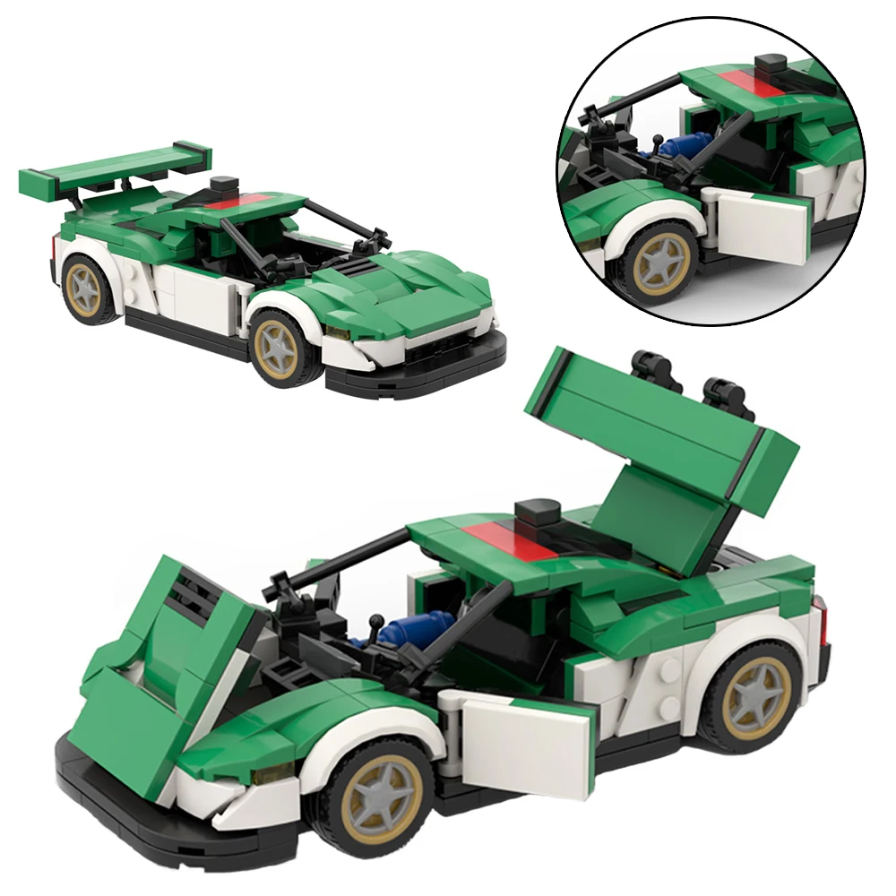 

MOC Speed Super Racing Car Model Takata-Domed NSX Supercar Building Blocks DIY Bricks Toys For Kids Boys Collection Xmas Gifts