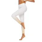 Новые женские леггинсы с золотым принтом без прозрачных упражнений, джеггинсы пуш-ап, леггинсы для фитнеса, лоскутные женские брюки с блестками