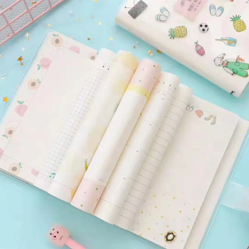 Творческий мультфильм литературы чехол Kawaii планировщик Тетрадь Дневник Книга упражнений пуля журнал Подарочный блокнот канцелярские принадлежности