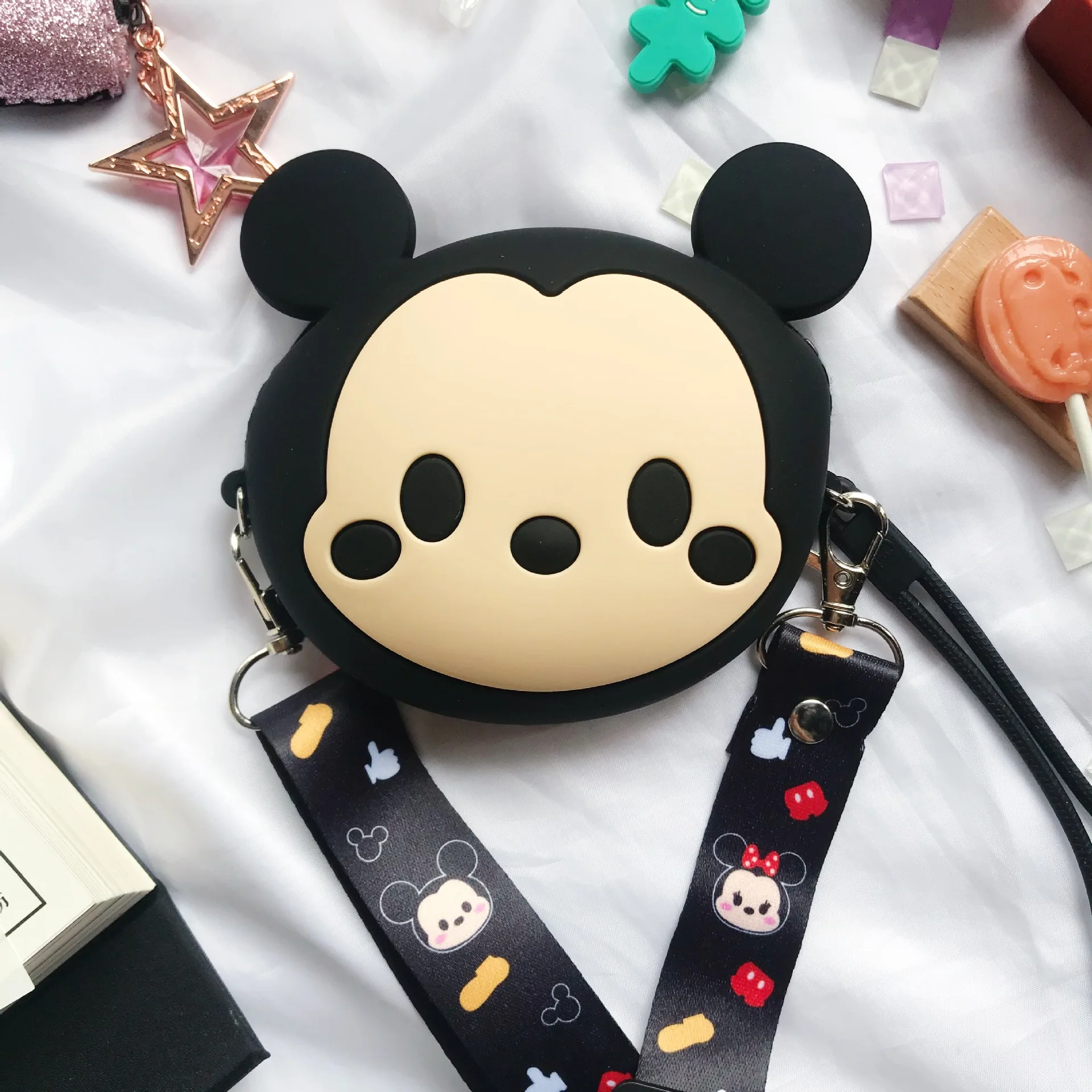 Миниатюрная силиконовая сумка в стиле мультфильма Звездный Аниме |