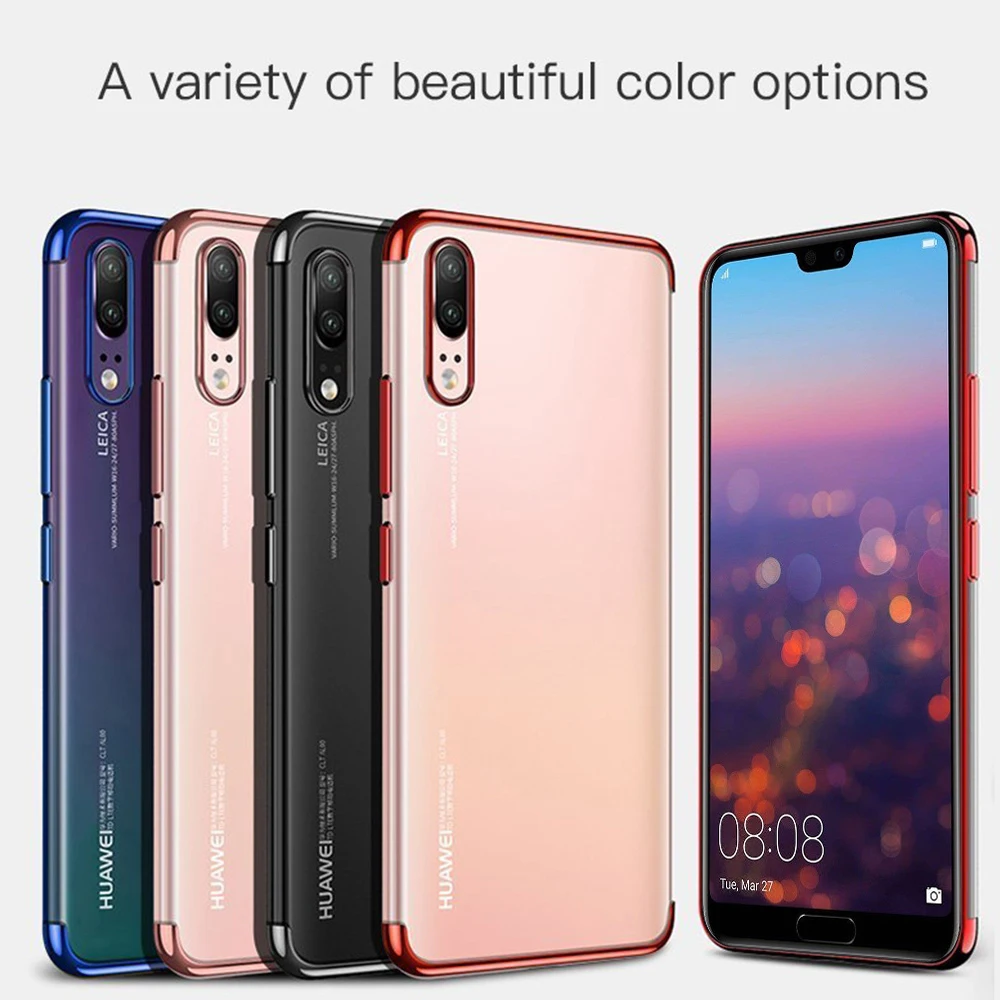 Colorful Transparent Phone Case For HUAWEI Mate 20 P Smart 2019 P20 P30 Lite Pro Nova4e Back Shell Soft Slim Shockproof Cover |