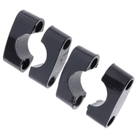 22mm black handlebar bar mount riser clamp bracket adaptor for motorcycle