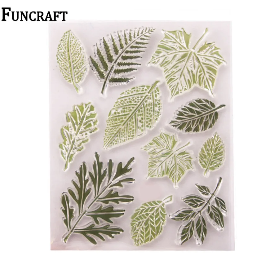 1 лист веток листья прозрачные резиновые штампы для скрапбукинга открытки