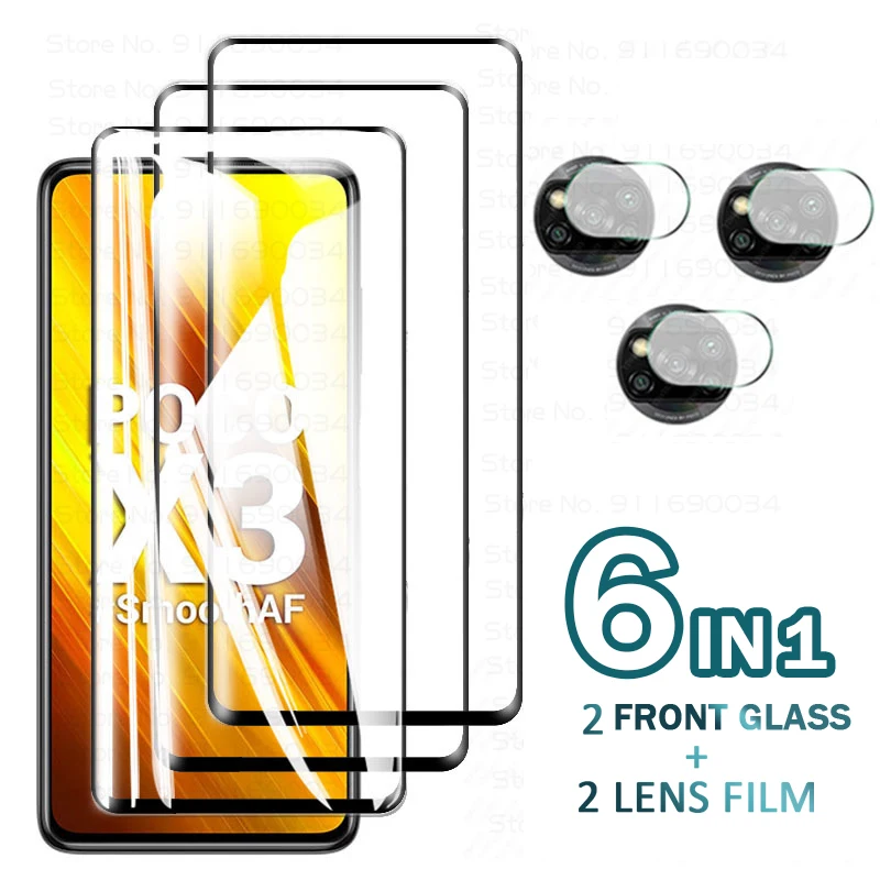 

Protective Glass for Xiaomi Poco X3 NFC Pro X3NFC F3 Camera Protectorpocco X3 Nfc Glass Protective Tremp Film Poko F3 X3pro Glas