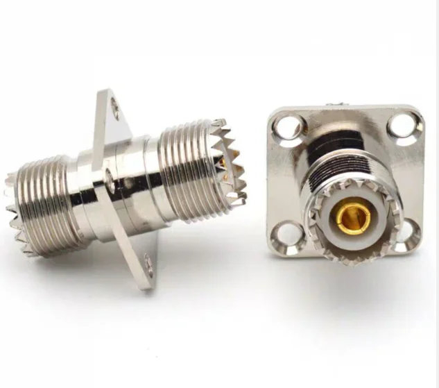 1 шт. UHF SO-239 Женский коаксиальный разъем SO239 PL259 гнездо VHF антенна 4 отверстия фланец