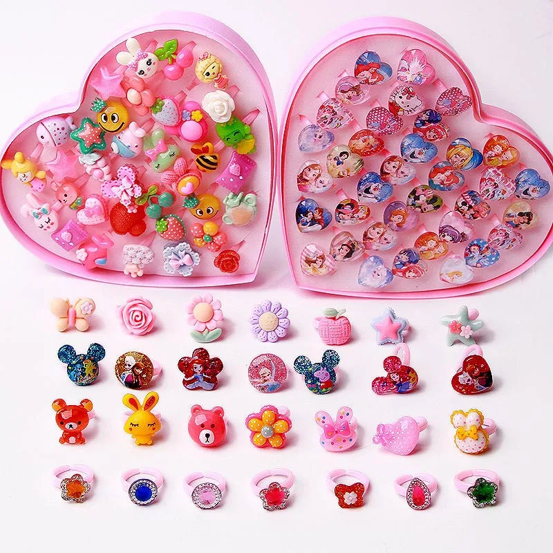 10 шт. Детские Кольца для девочек регулируемые кольца детей имитация пальцев